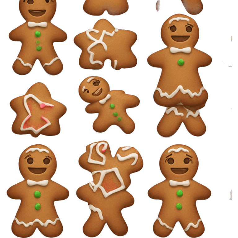 Gingerbread girl emoji