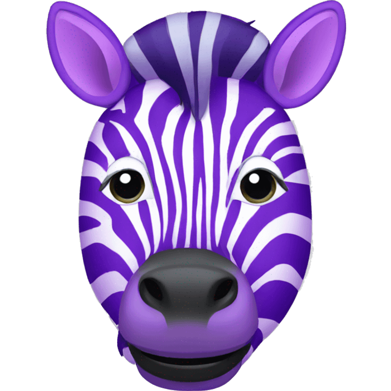 Purple zebra emoji