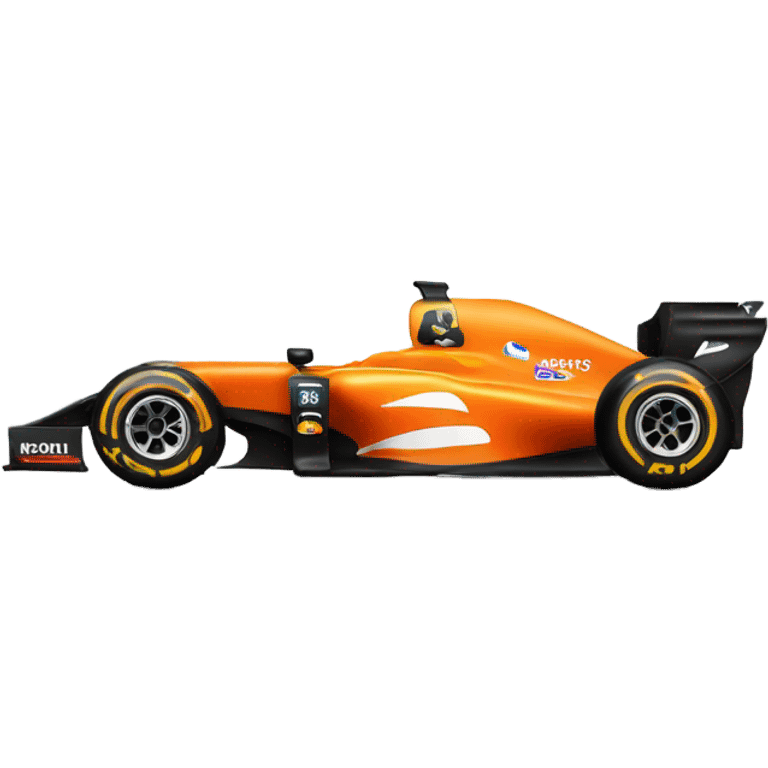 Orange f1 car emoji