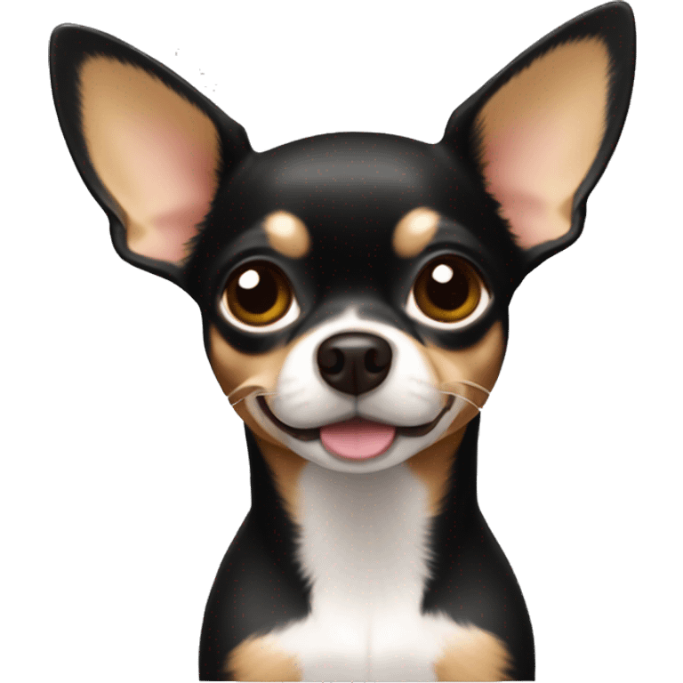 Chihuahua color café oscuro emoji