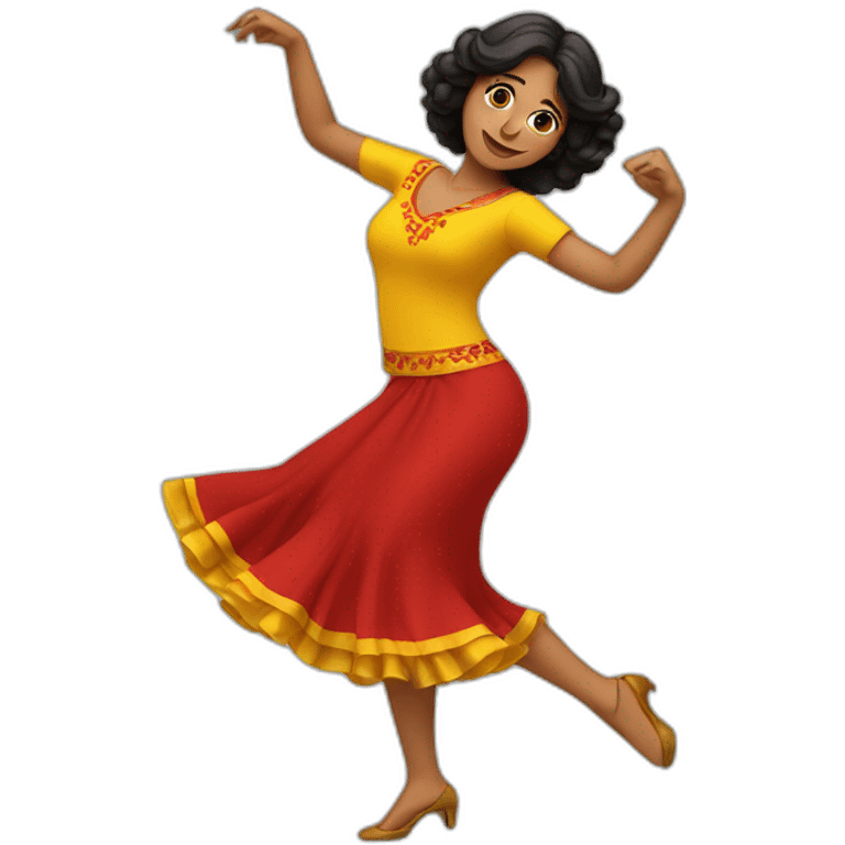 spanish woman dancing emoji