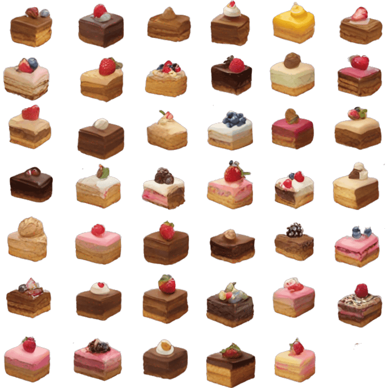 A mountain of various desserts  emoji