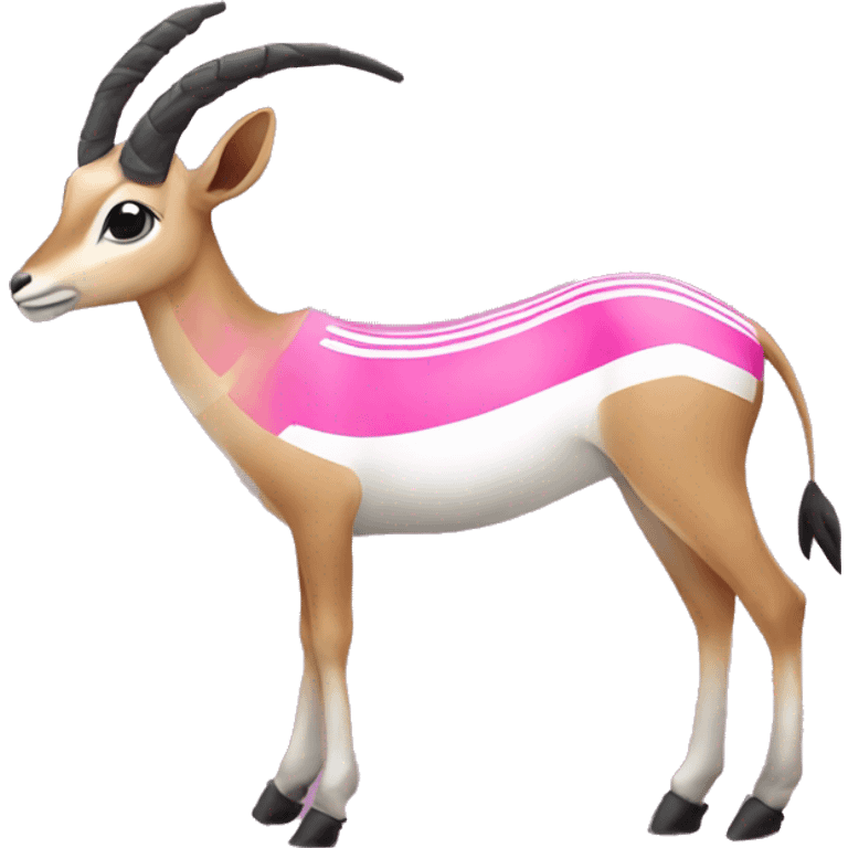 Gazelle soccer pink emoji