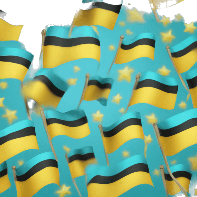 Bahamas new year party flag emoji