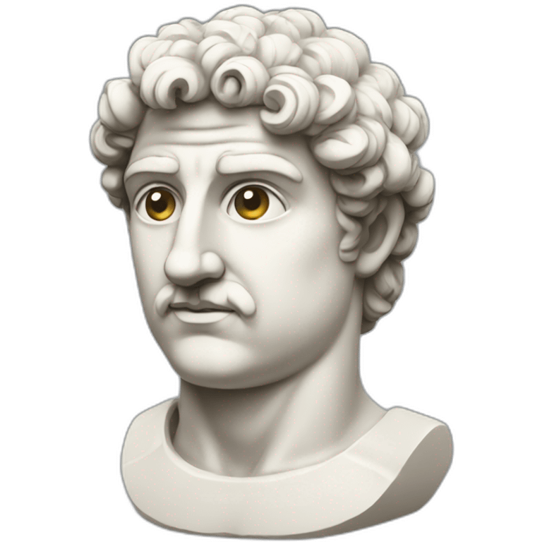 greek statue cartoon style emoji