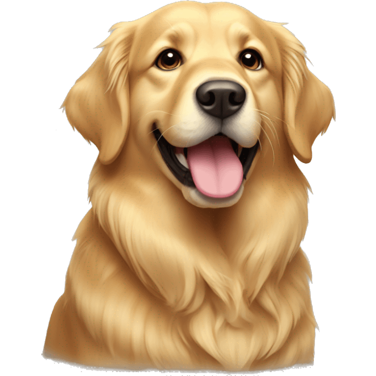 sweet golden retriever emoji