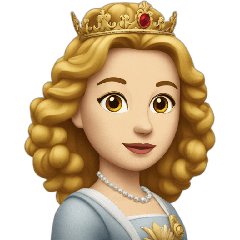 La reine d’Angleterre avec un chat dans ces bras  emoji