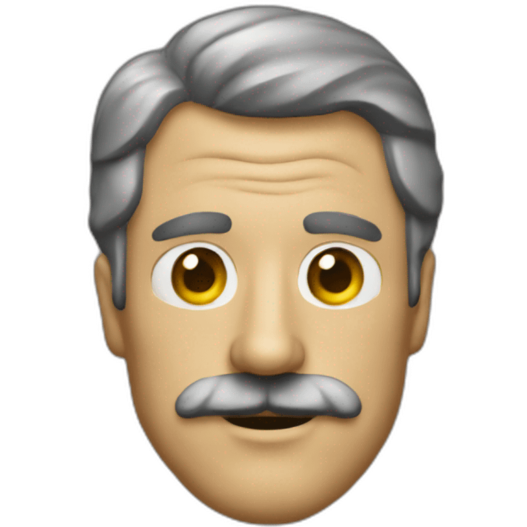 man with hot eye and rollie fingers mustache emoji