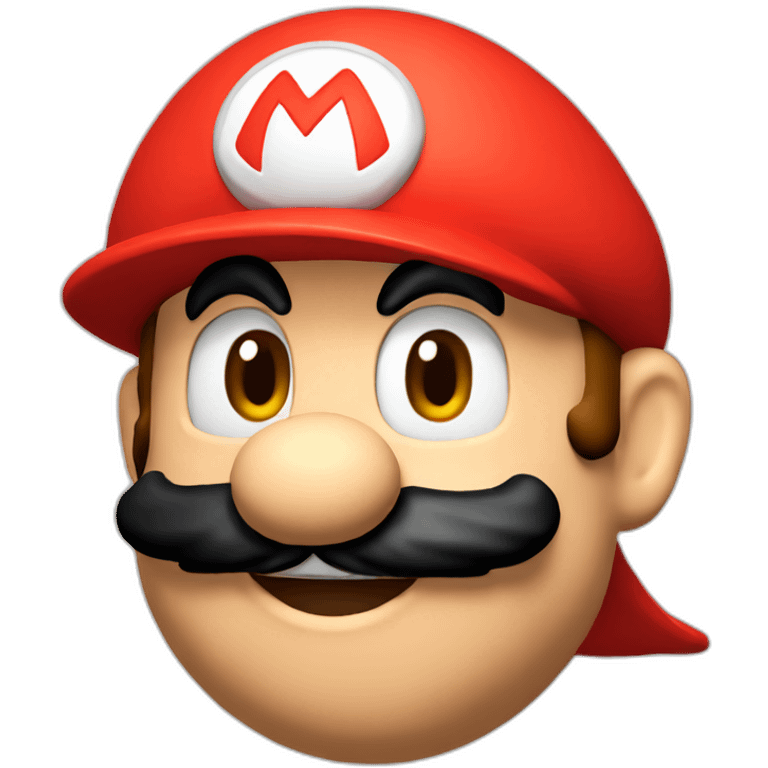 Super mario with red hat emoji