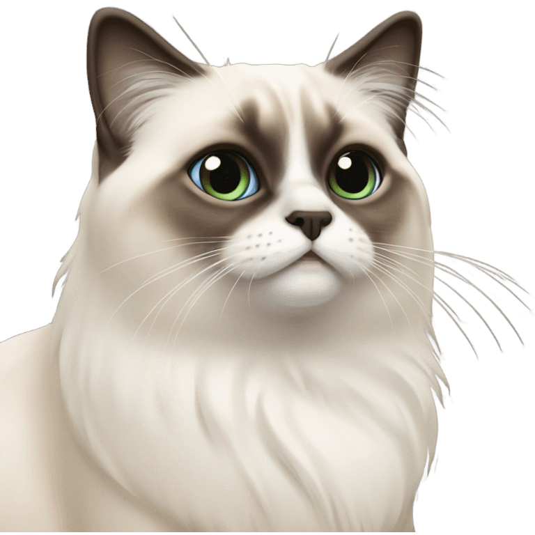 Birman cat emoji