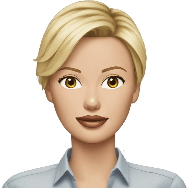 ultra realistic charlize theron wearing shirt emoji