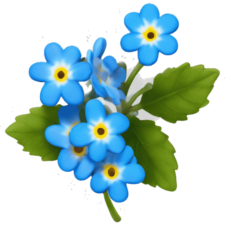 blue forget-me-nots emoji