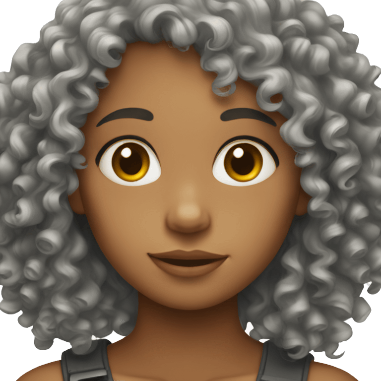 Curly girl  emoji