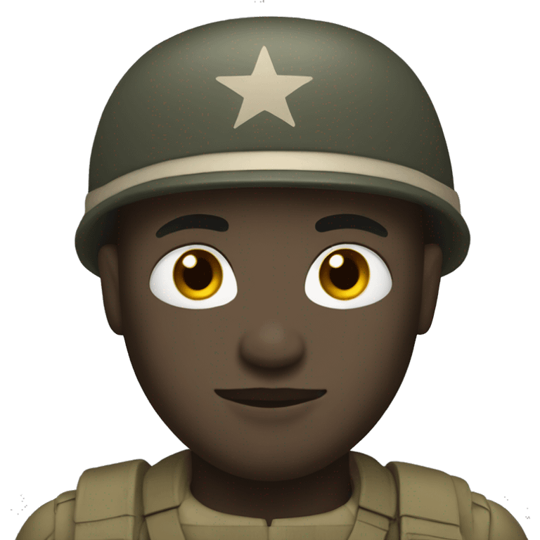 soldier with white skin emoji