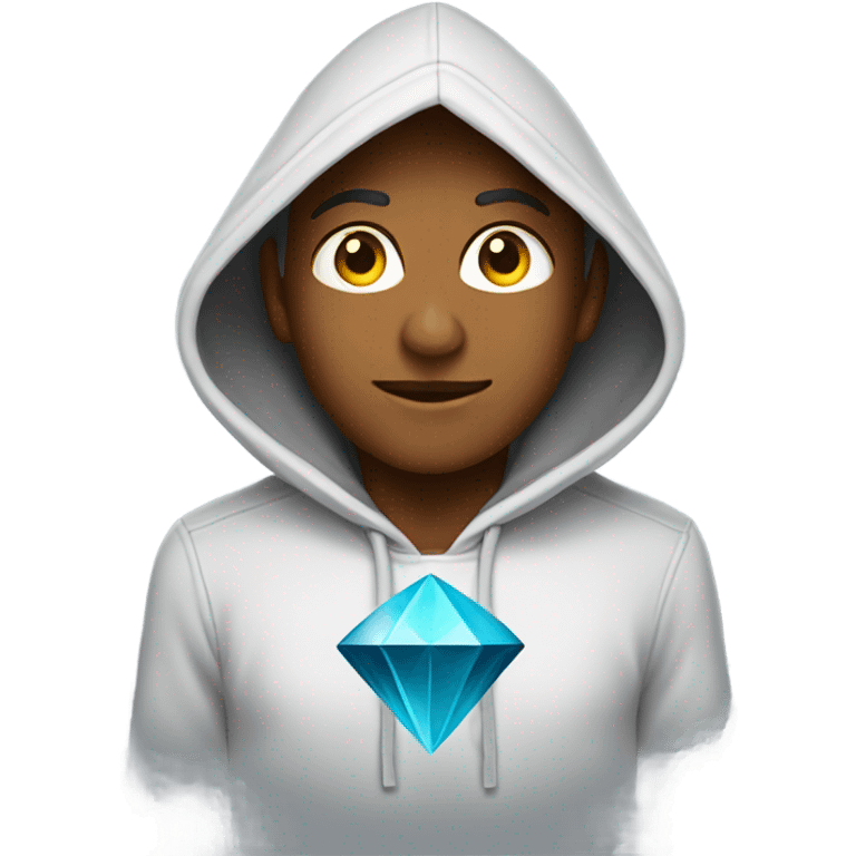 Diamond hoodie  emoji