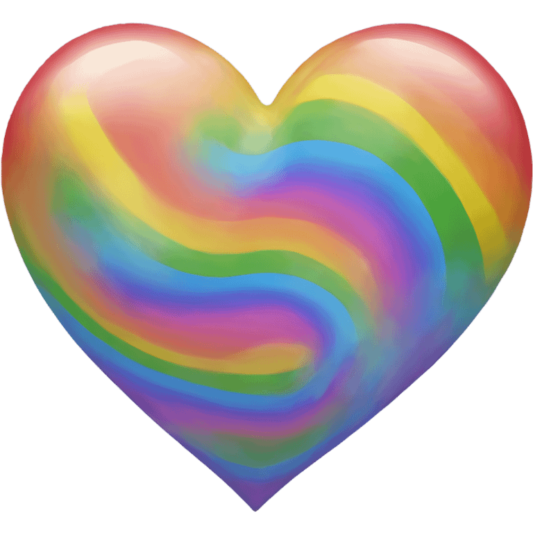 Rainbow heart  emoji