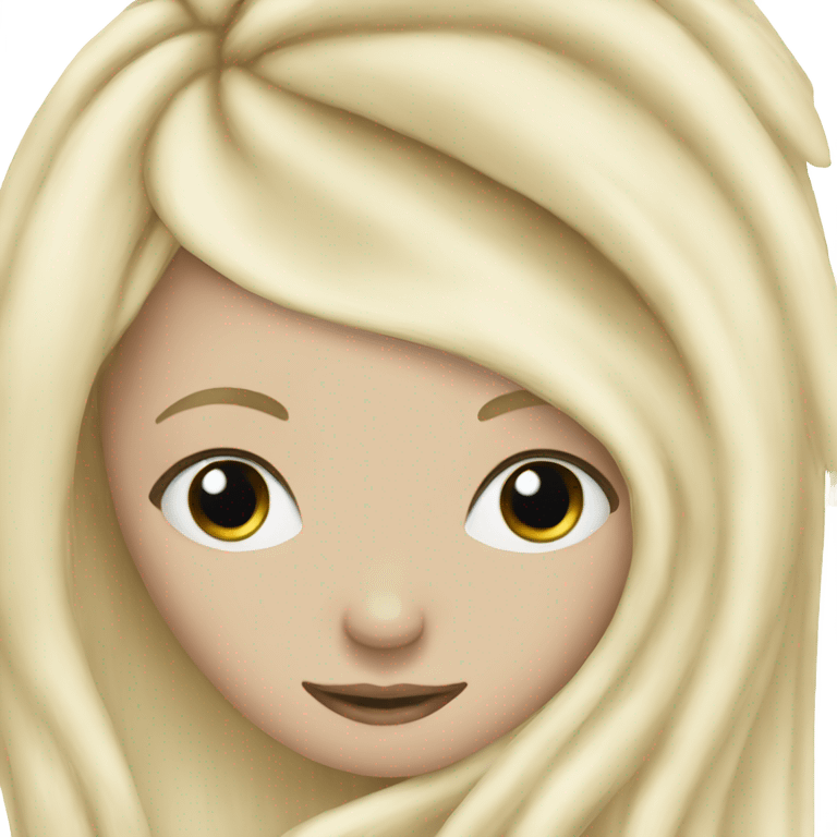 pale girl with long blonde hair sas emoji