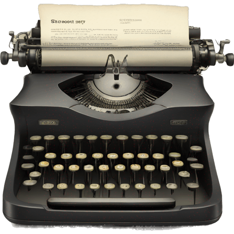 Old typewriter emoji