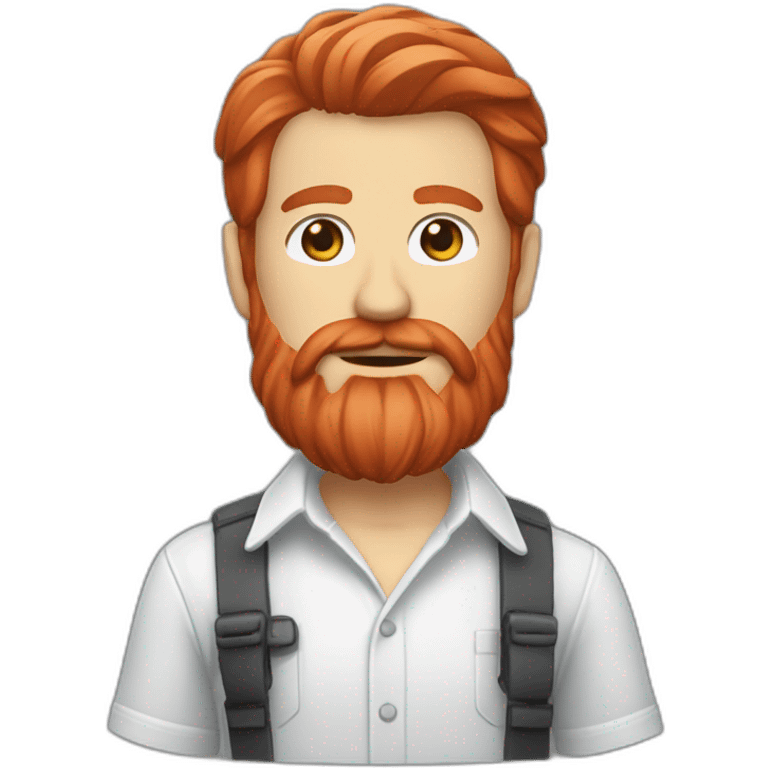 red head beard men with a shirt figma emoji