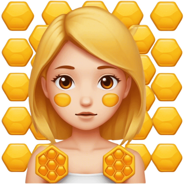 Girl with hives emoji