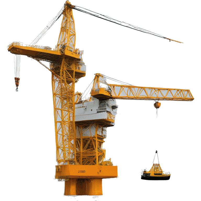 Crane on a crane offshore emoji