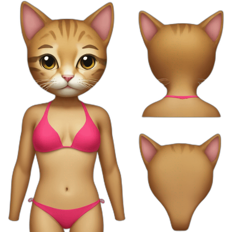 Hot Obama cat swimsuit emoji