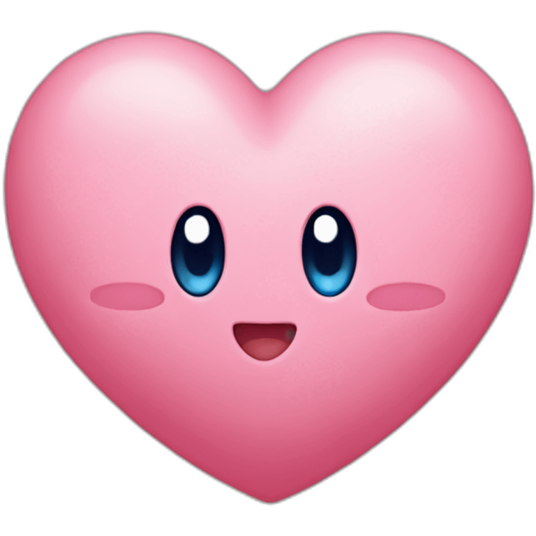 kirby in a heart emoji