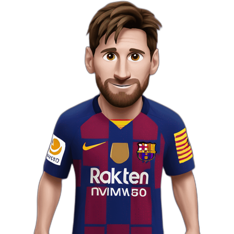 Leo Messi at Barça emoji