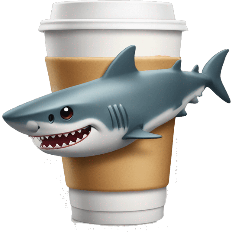 Coffe shark  emoji