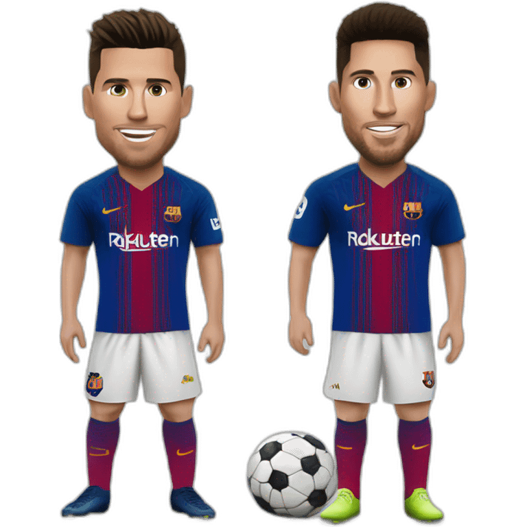 Ronaldo et Messi emoji