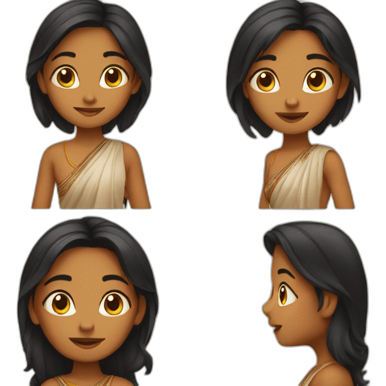 Indian girl  emoji