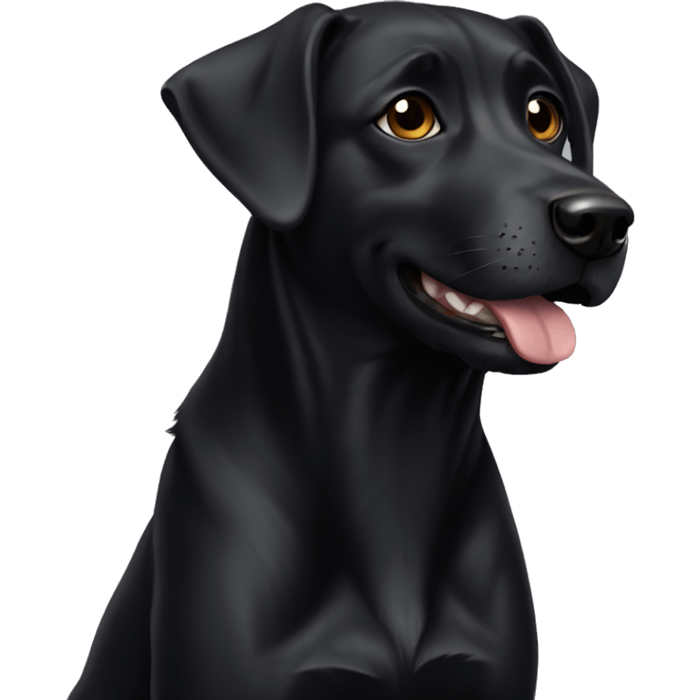 Black dog emoji