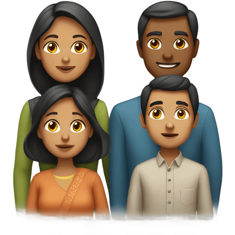 One Indian mom, and one Iranian mom, and three sons emoji