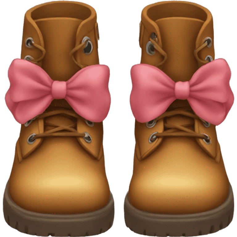 Boots with bow  emoji