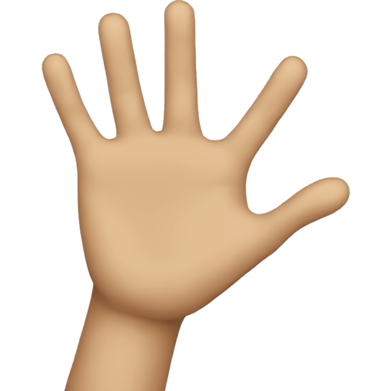 The calling hand emoji