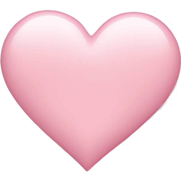 Light pink heart  emoji