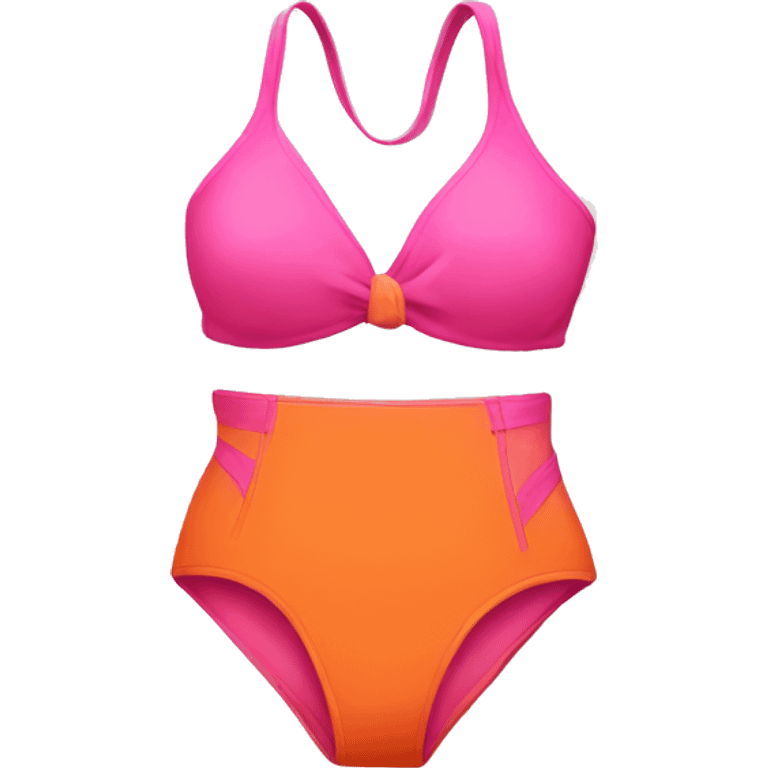 Orange and pink bathing suit  emoji