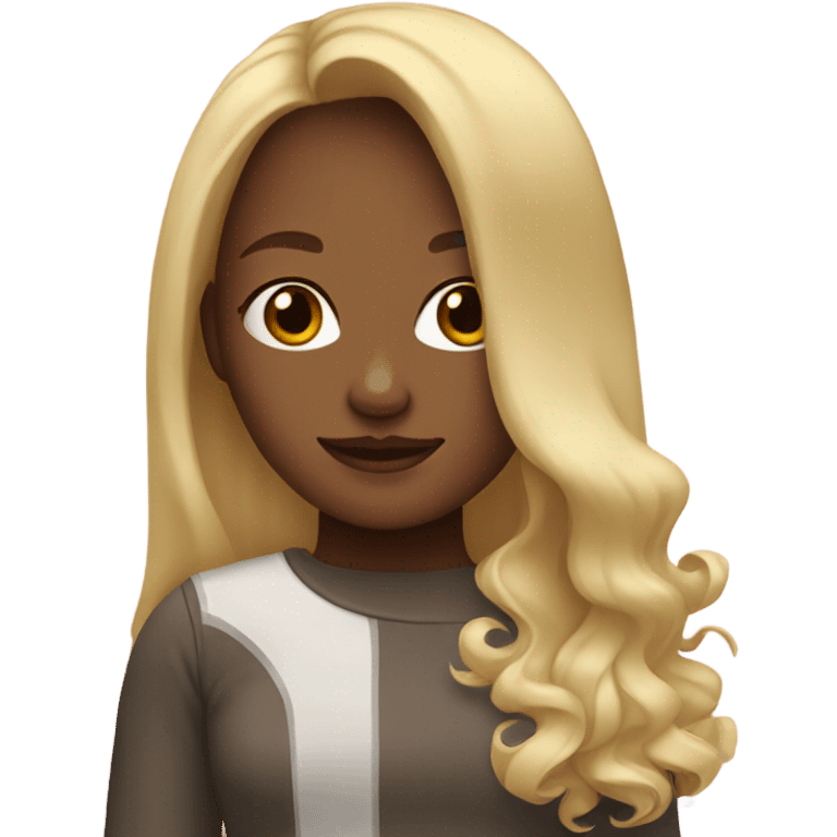 A blonde girl emoji