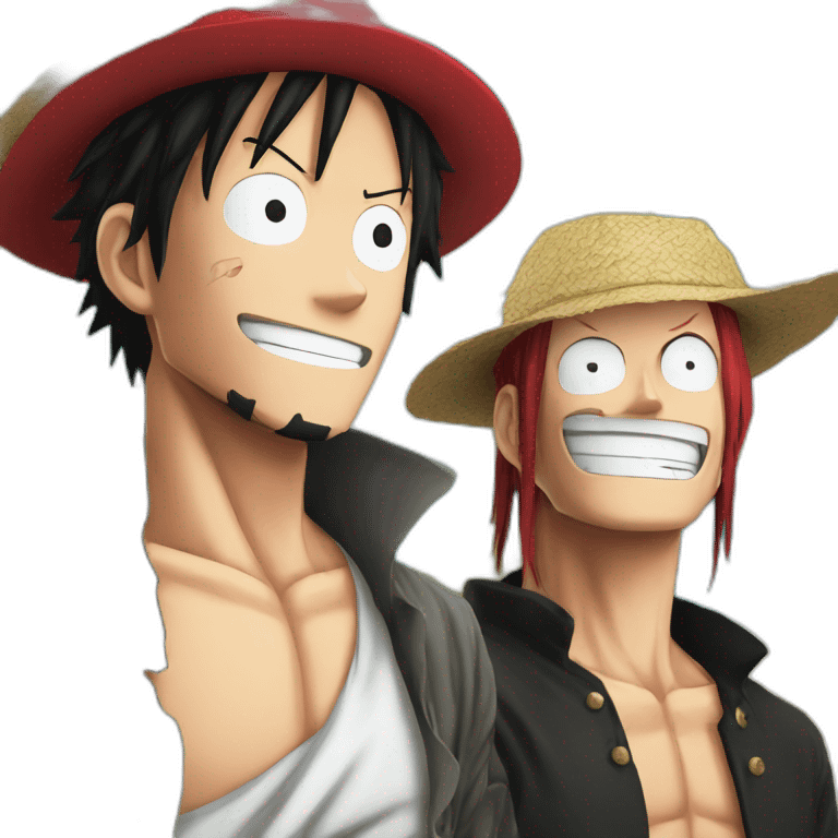 Luffy vs shanks  emoji