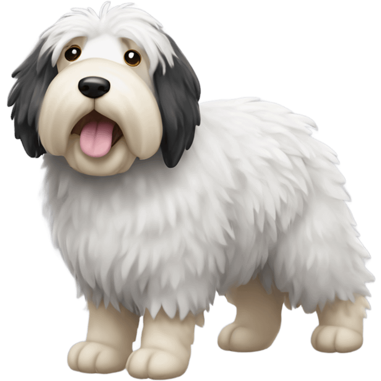 English sheep dog with wings emoji