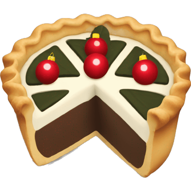 christmas pie slice  emoji