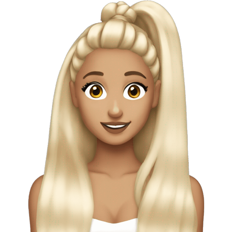 Blonde Ariana grande  emoji