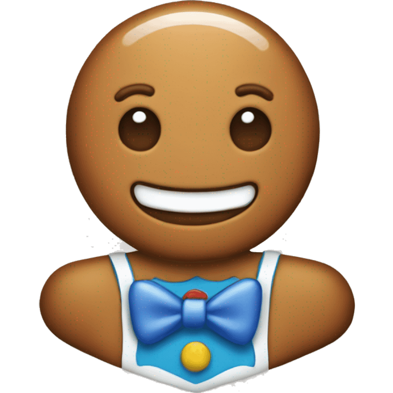 Gingerbread man emoji