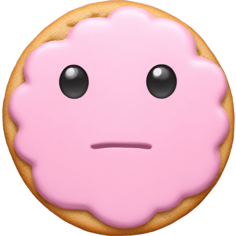 pastel pink cookie emoji