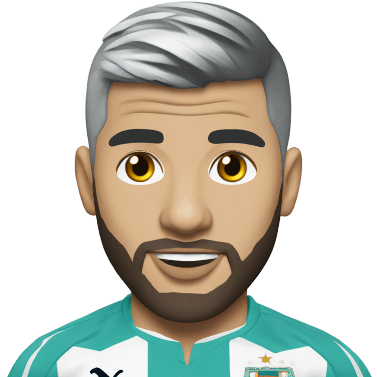 Sergio Aguero in a Casablanca play suit emoji