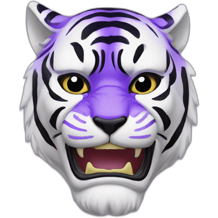 ultraviolet tiger Japanese mask emoji