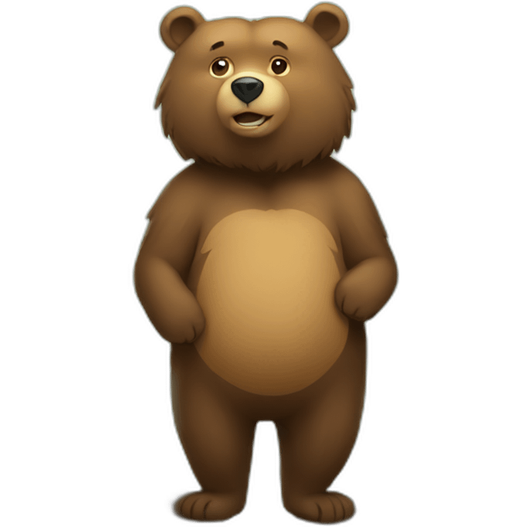 bear standing in tree emoji