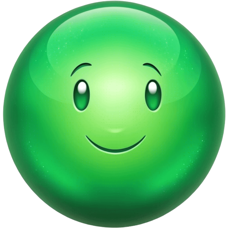 green magic ball emoji