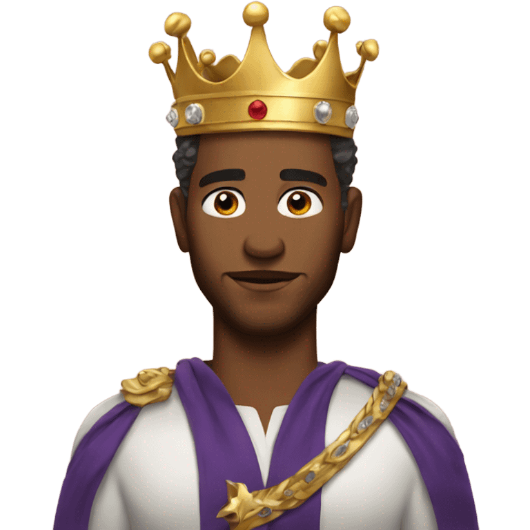 Hot man with crown emoji