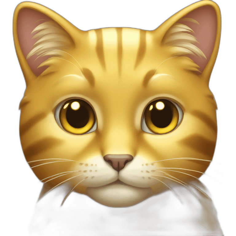 shiny-golden-cat emoji